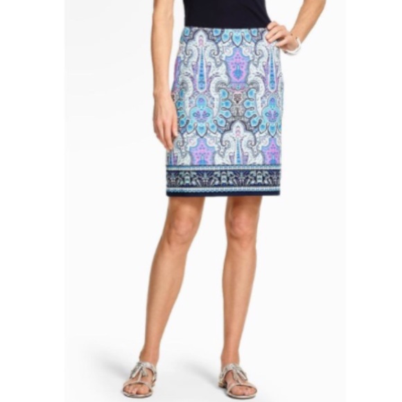 Talbots Mykonos Paisley Skirt - Picture 3 of 15